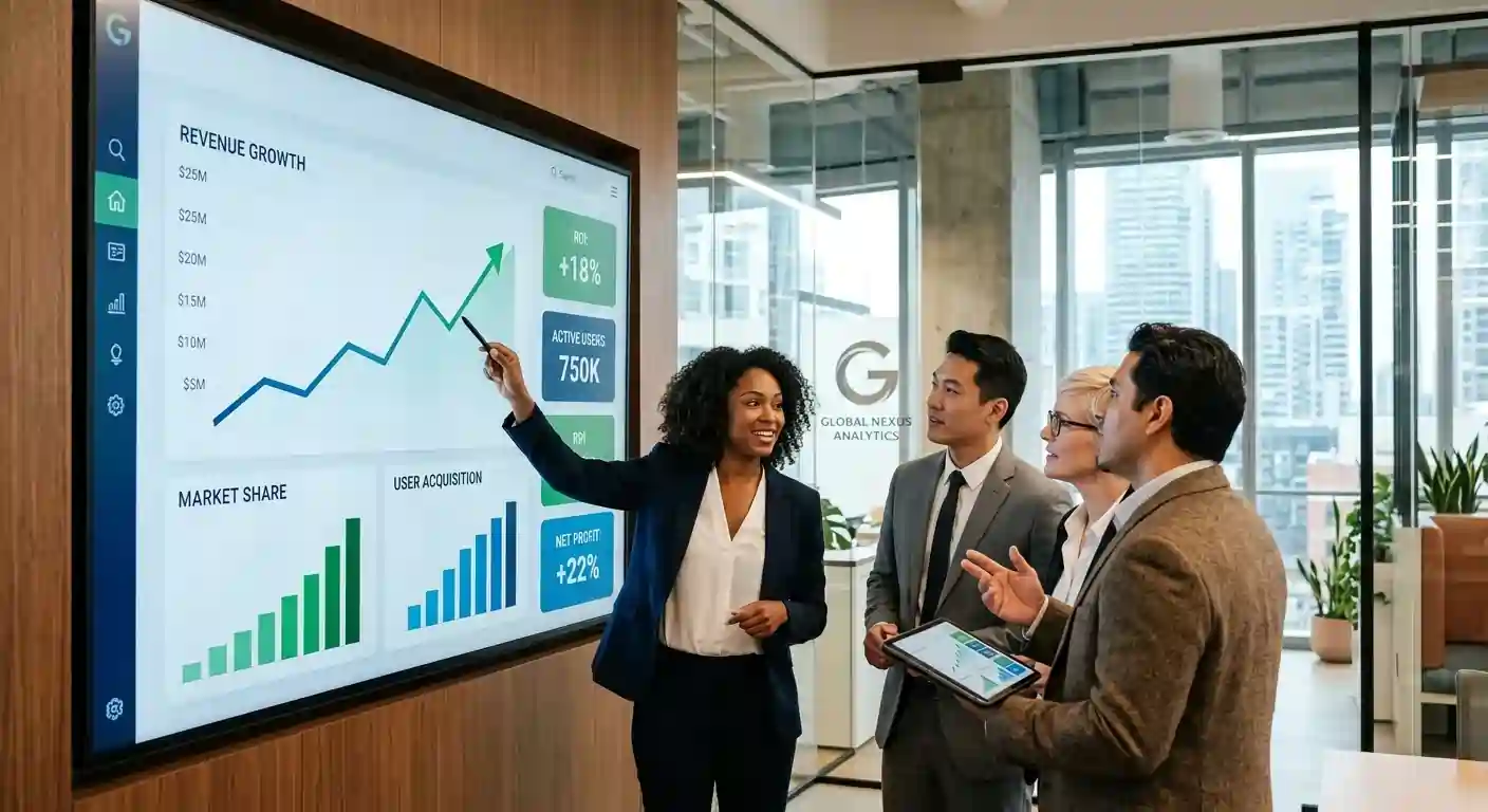 Digital business growth visualization